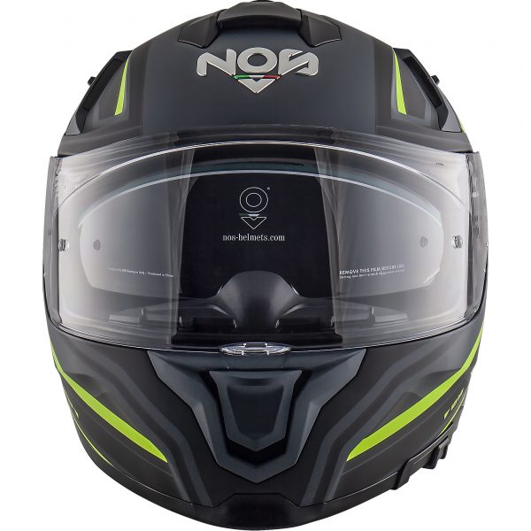 NOS NS-10 FULL FACE FASTBACK FLUOR YELLOW – Pizetamoto