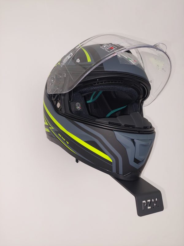 Portacasco Da Parete Motofans - In Lega Alluminio, Ganci Doppi, Ruotabile 180°, Per Caschi E Cappotti - Foto 9