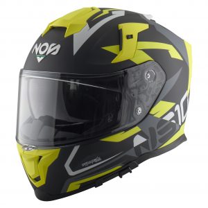 NOS NS-10 FULL FACE SPLINTER YELLOW MATT