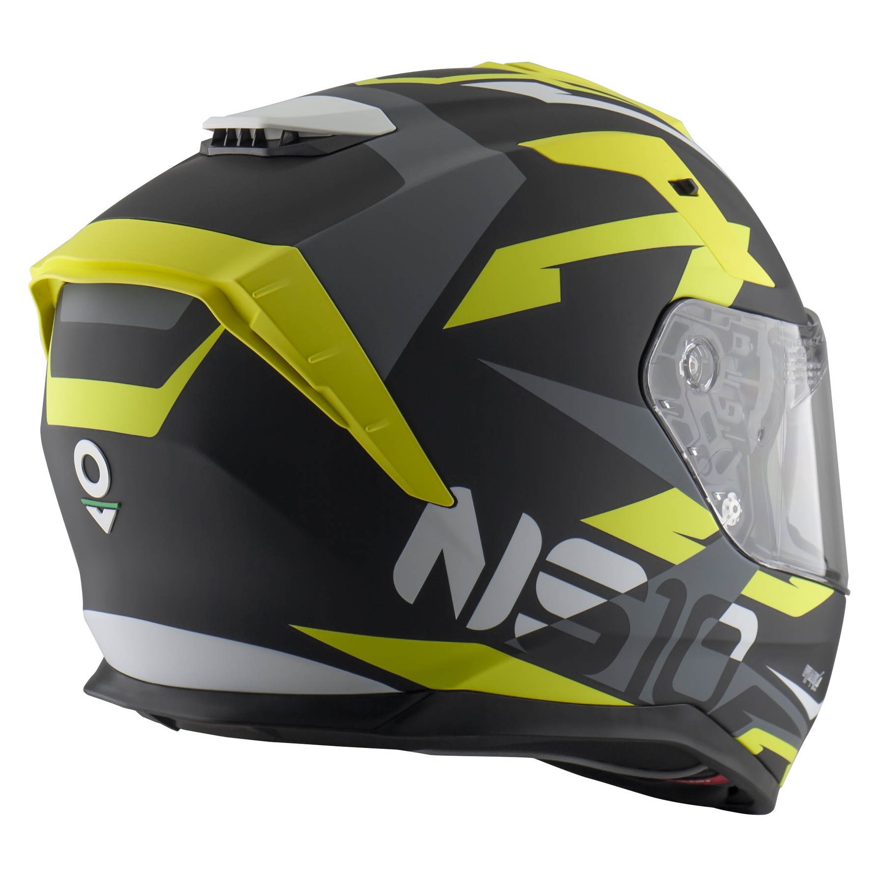 NOS NS-10 FULL FACE SPLINTER YELLOW MATT - immagine 4