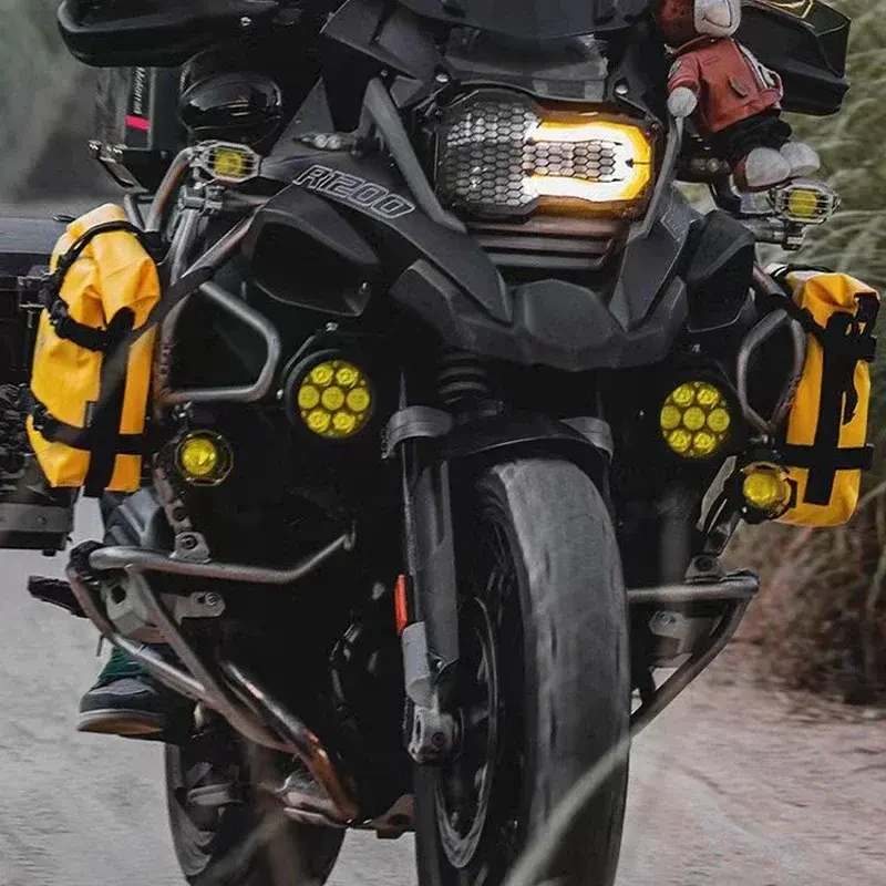 BORSE MOTOWOLF LATERALI IMPERMEABILI PER PARAURTI YELLOW - immagine 3