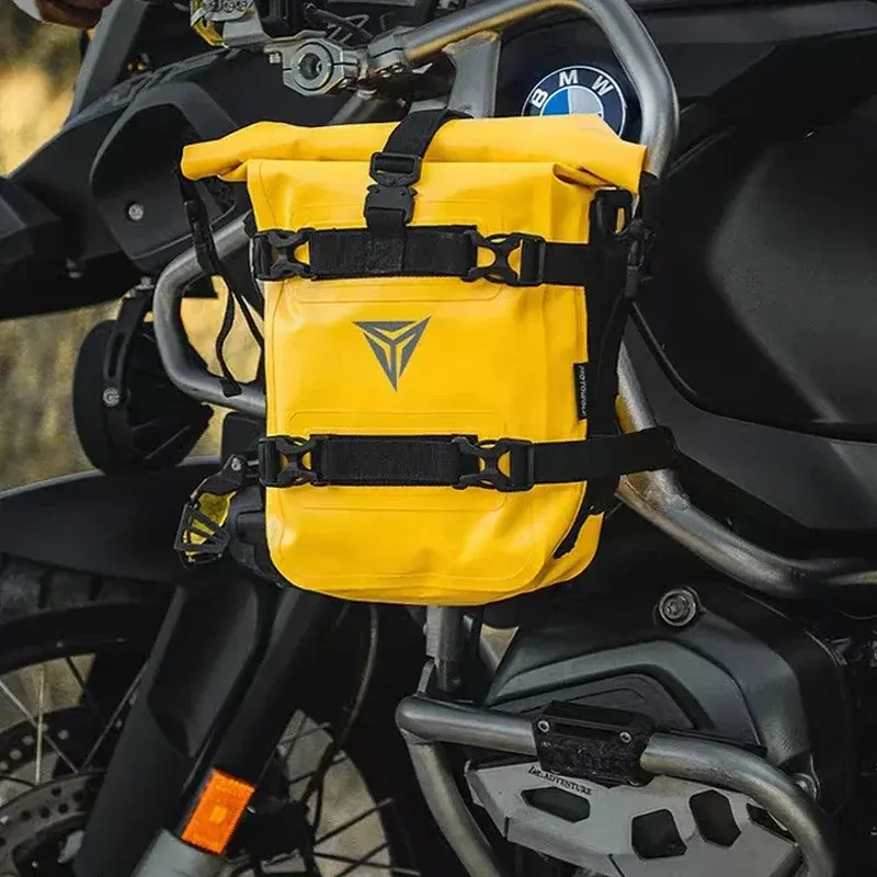 BORSE MOTOWOLF LATERALI IMPERMEABILI PER PARAURTI YELLOW - immagine 2